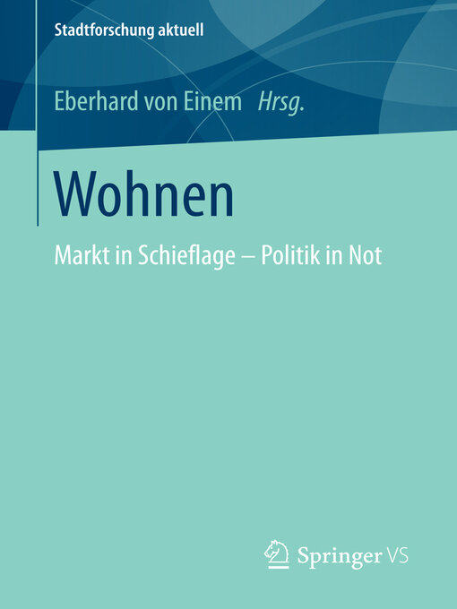 Title details for Wohnen by Eberhard von Einem - Available